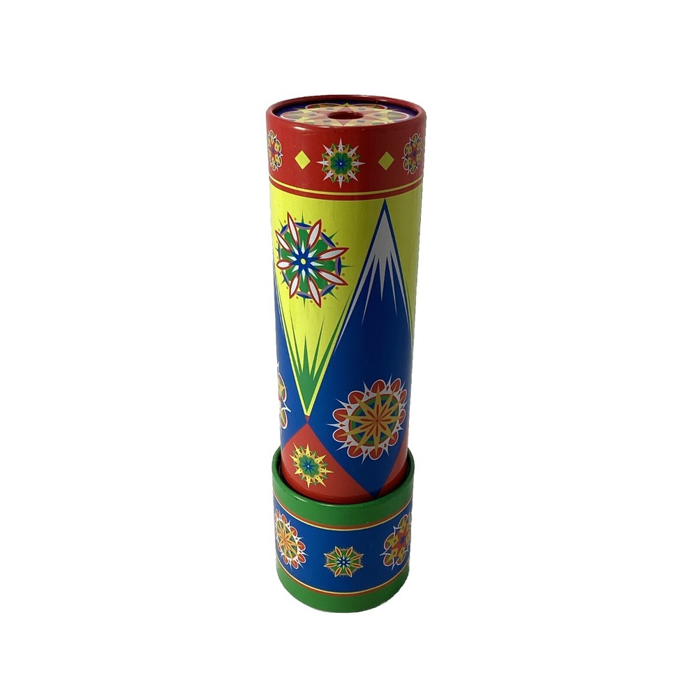 Schylling Kaleidoscope Metal Rainbow Pattern Circus Toy 2002 Vintage
